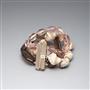 Pink and Brown Bracelet, Gold, small