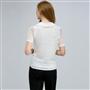 Cowl Neck Top, White, small