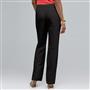 Washable Linen Slim Pant, Black, small