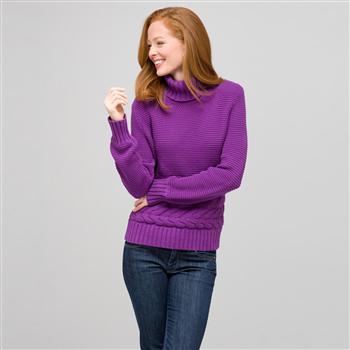 Cotton Turtleneck Sweater, Meadow Violet, large